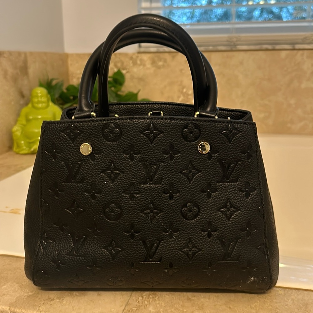 Designer Inspired Monogram Embossed Bag